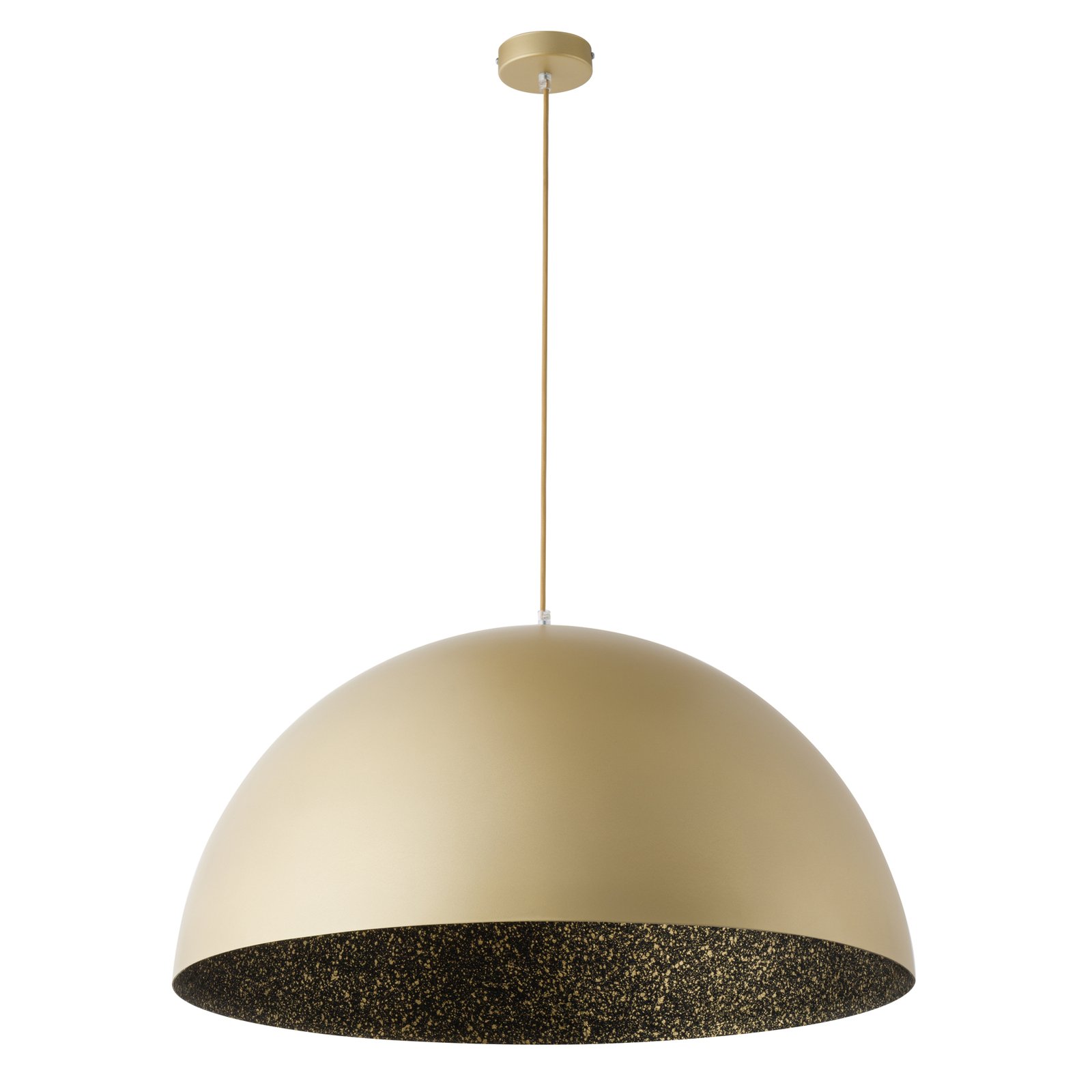Hängeleuchte Fera, gold/schwarz gesprenkelt