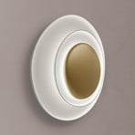 Foscarini Bahia LED-Wandlampe weiß/gold