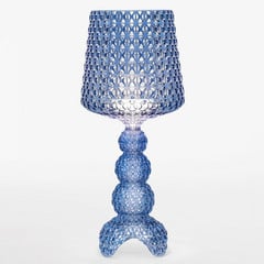 Kartell lámpara de mesa LED Mini Kabuki, azul, altura 70 cm