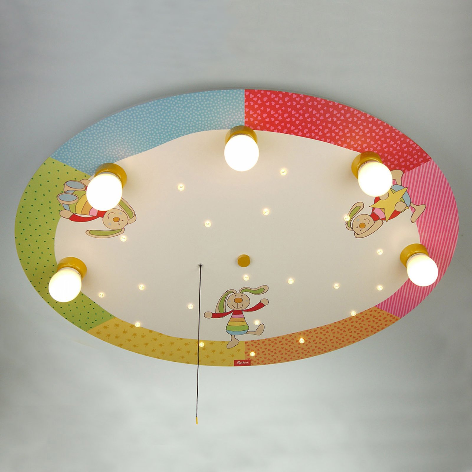 Rainbow Rabbit - runde Deckenleuchte mit LEDs