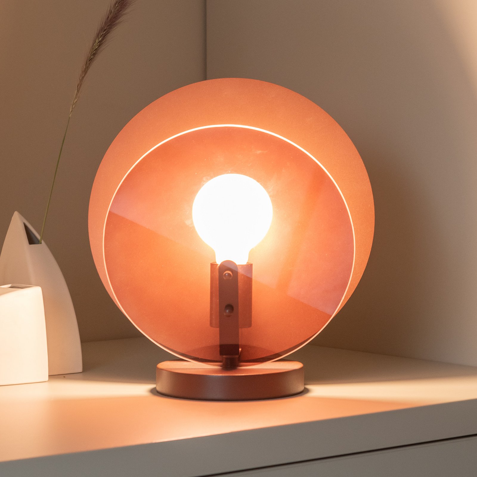 IT'S ABOUT ROMI Tischlampe Toledo, braun, Höhe 33 cm