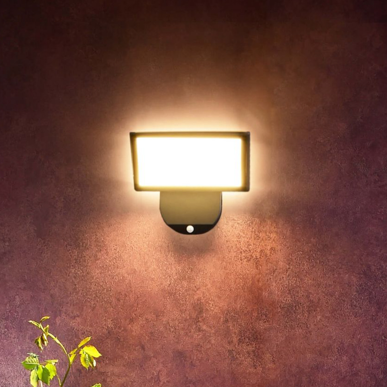 LED kültéri fali lámpa Alkes L érzékelővel, 30 cm