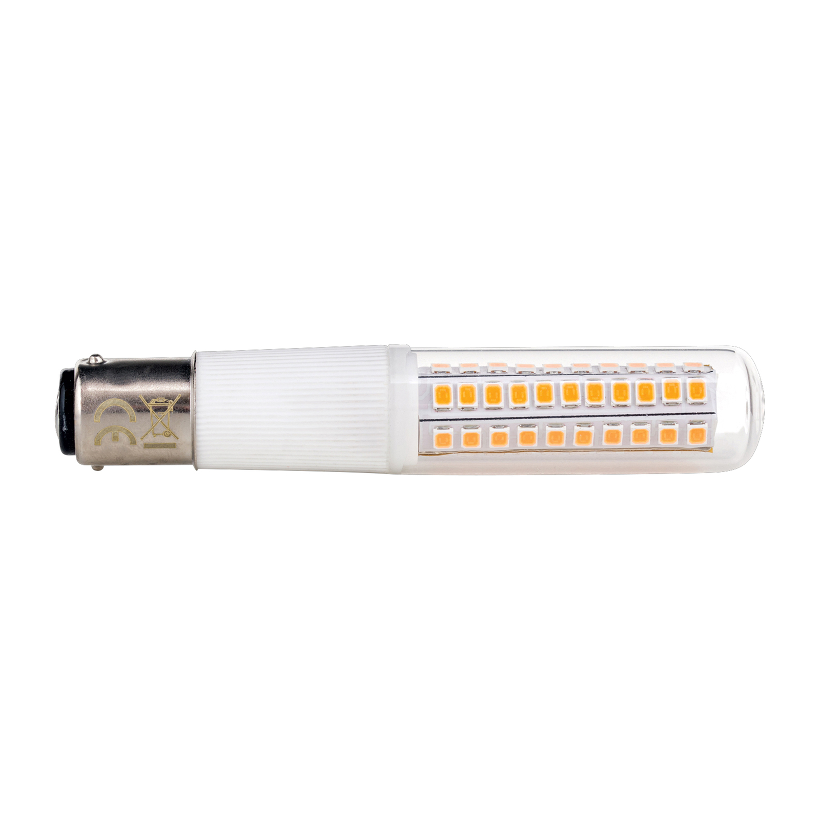 LED bulb B15d 8 W 3,000 K tube shape