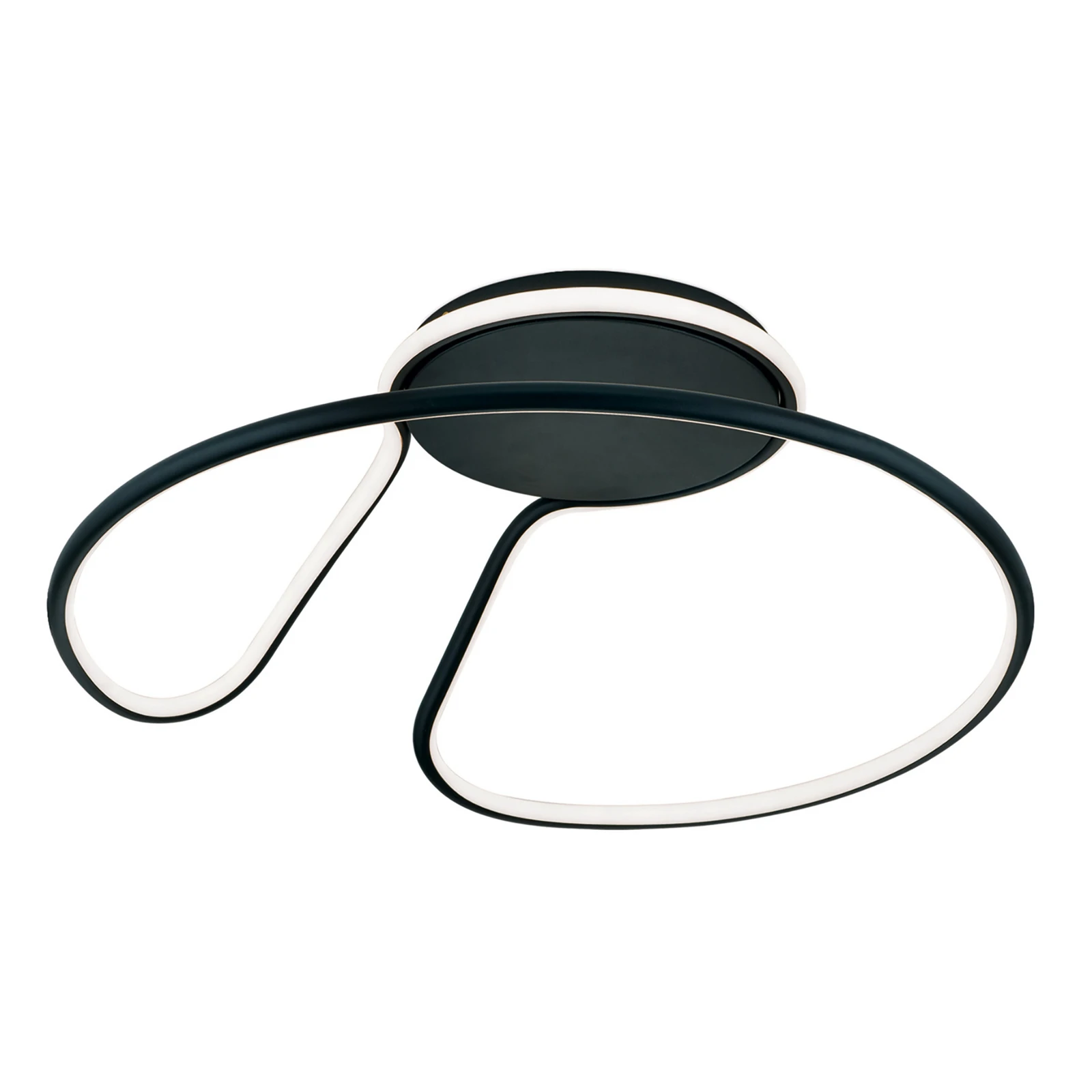 Plafoniera LED Claire, nero, dimming