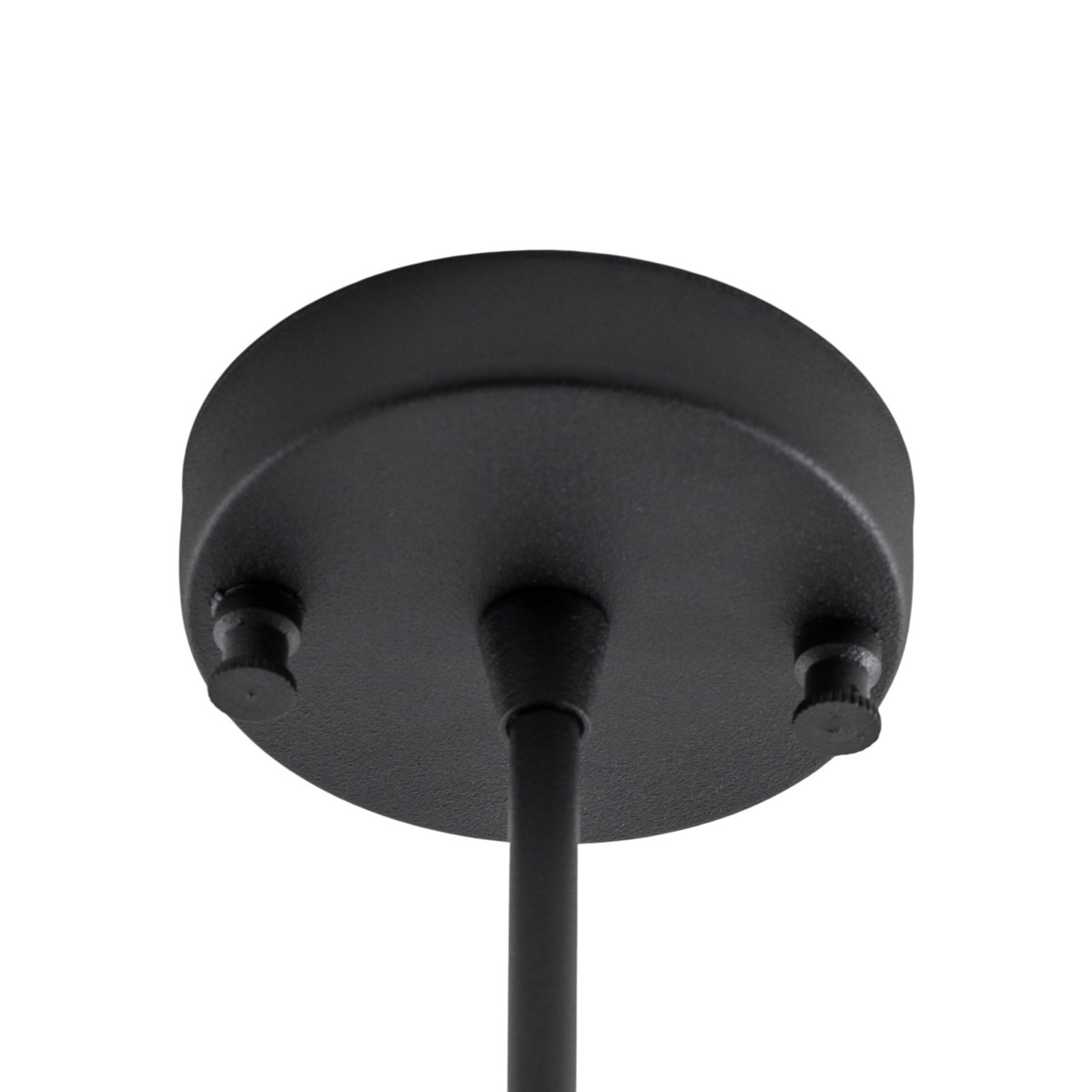 Candeeiro de teto Damar, preto, vidro, 2 lâmpadas, comprimento 44 cm Candeeiro de teto Damar, preto, vidro, 2 lâmpadas, comprimento 44 cm