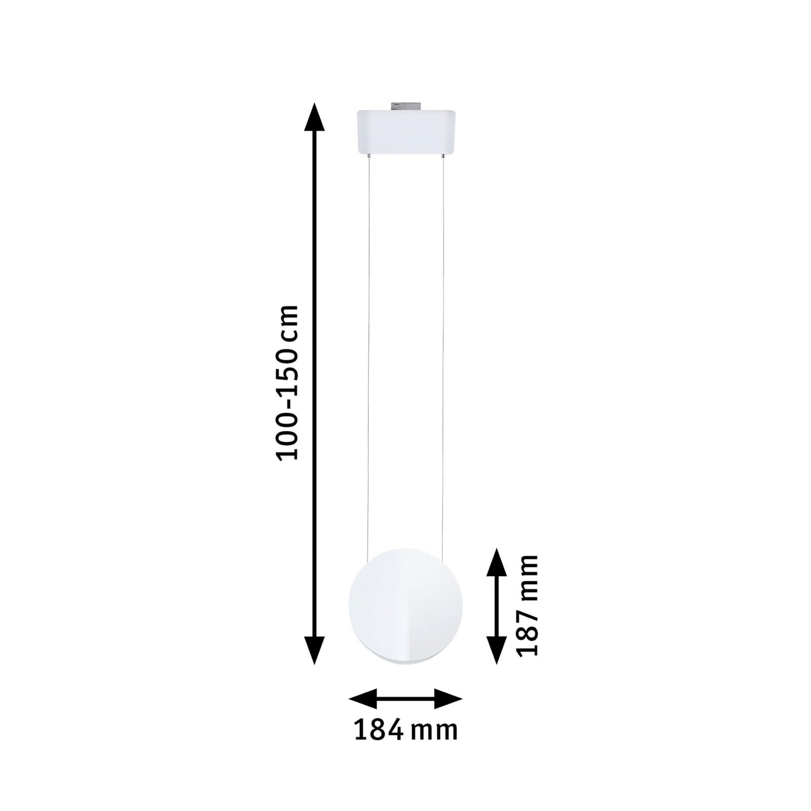 Paulmann URail LED pakabinamas šviestuvas Alejandro, signalinė balta, 4000K,