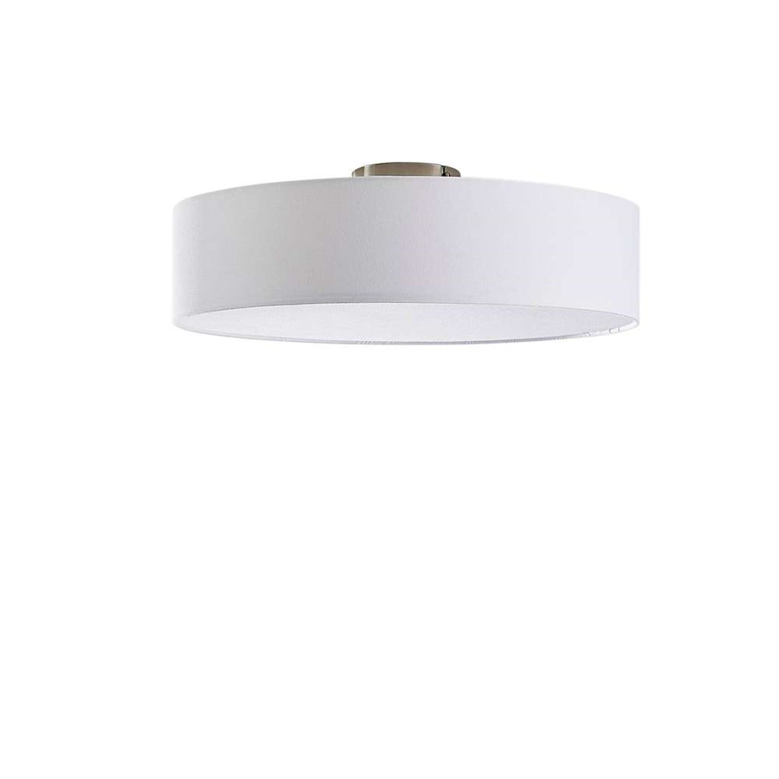 Sebatin Ceiling Lamp Ø50 White/Nickel - Lindby