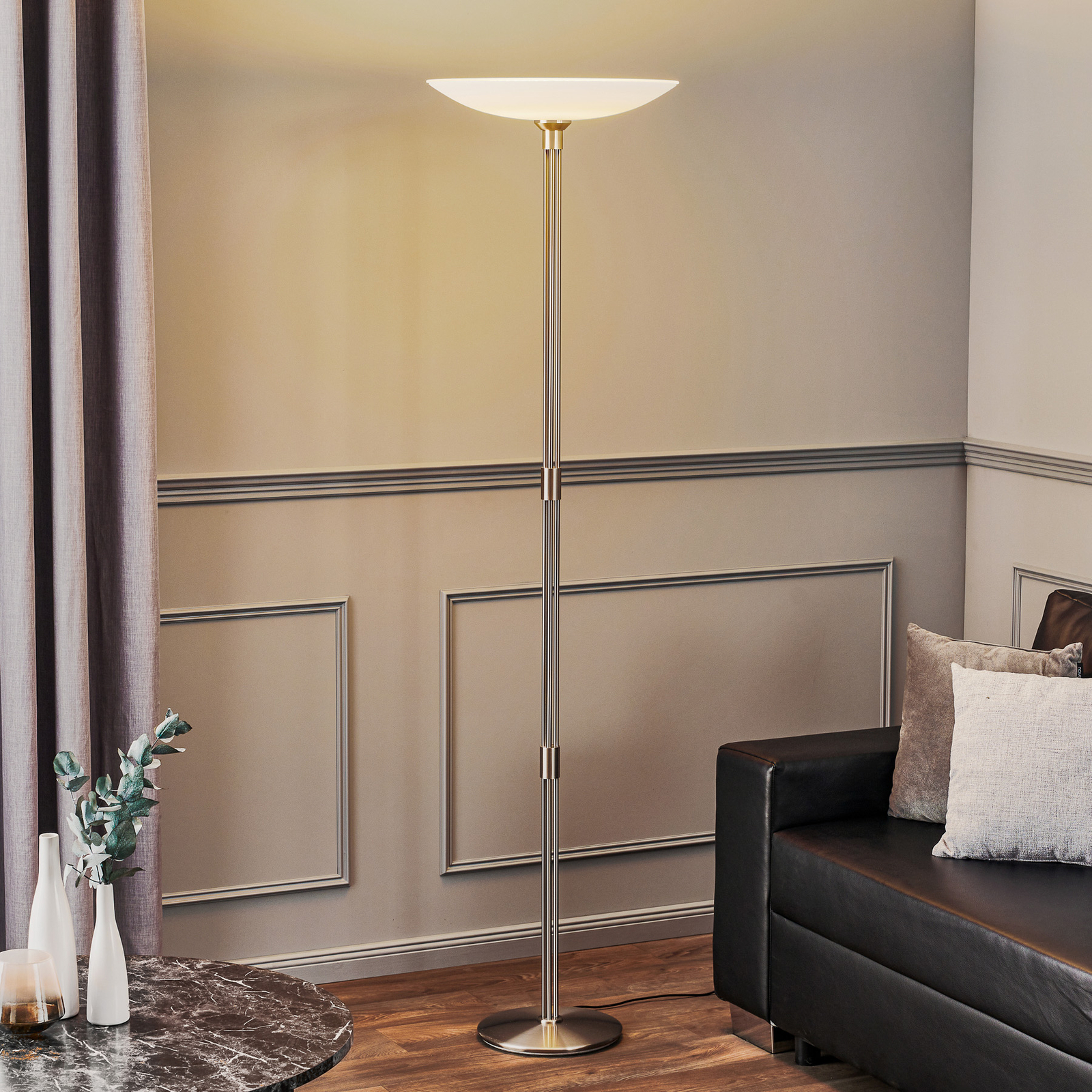 Rothfels Trinessa LED uplighter, nikkel