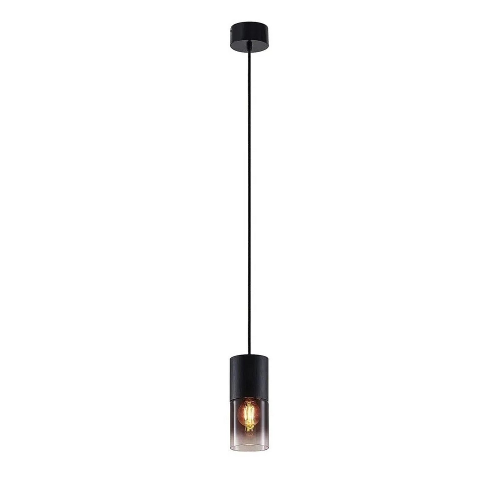 Berral Lustră Pendul Black/Smoke - Lindby