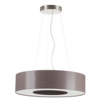 LED-Pendelleuchte Donut dimmbar mit Chintz-Schirm