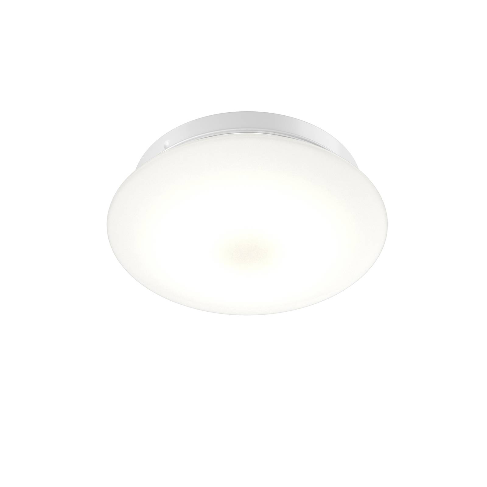 Arcchio Solomia LED ceiling lamp, sensor, 4,000 K, for Bathroom, glass, iron, 21 W, H: 9 cm