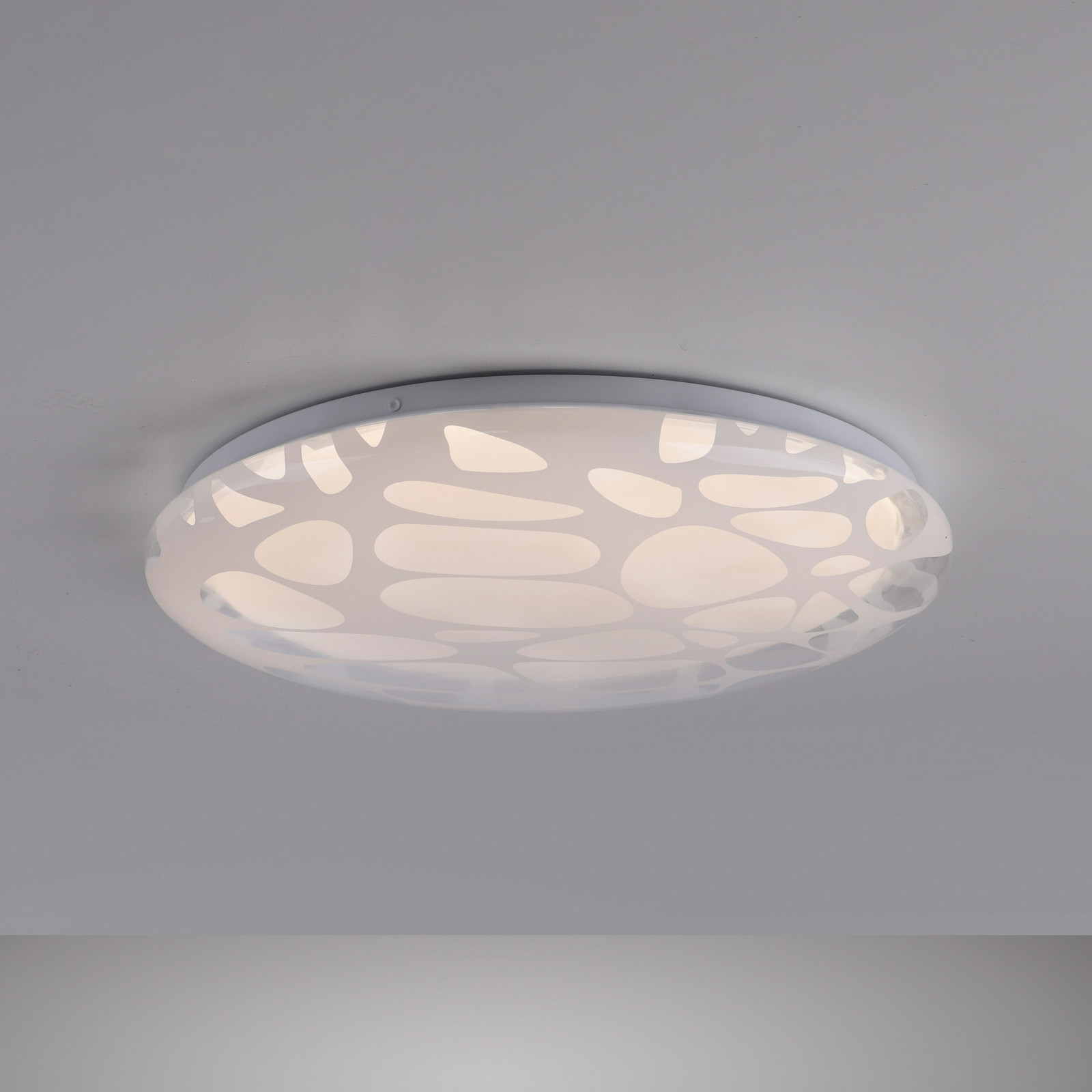 JUST LIGHT. GmbH Art Plafo 14009 LED stropna svjetiljka, bijela, željezo, daljinski upravljač - Dnevni boravak/blagovaonica - Moderan - bijeli - Metal