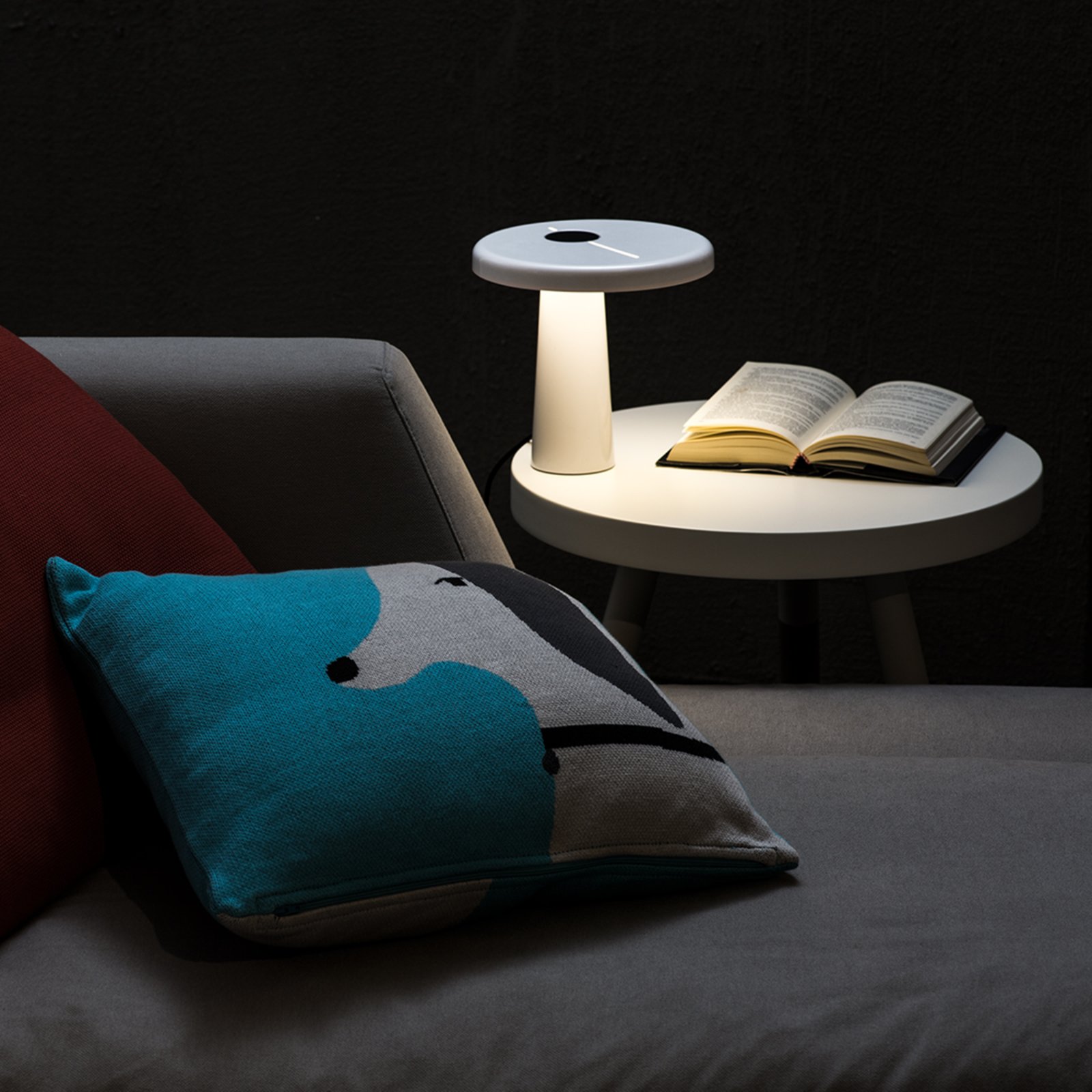 Hoop Tischleuchte Weiß - Martinelli Luce