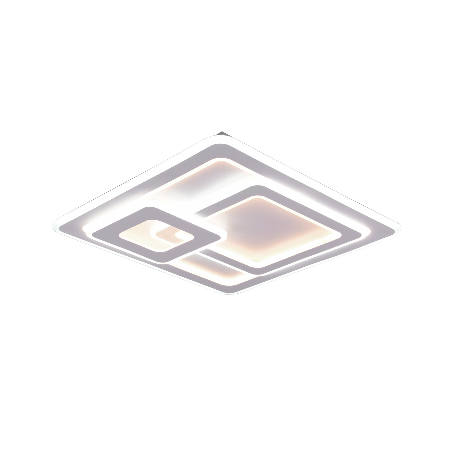 LED ceiling lamp Mita with remote control, CCT, angular