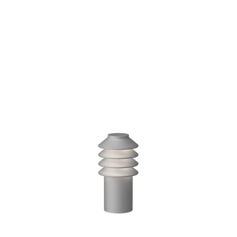 Louis Poulsen - Bysted Garden LED Garten Leuchte Short 2700K mit Spieß + Connector Alu Louis P