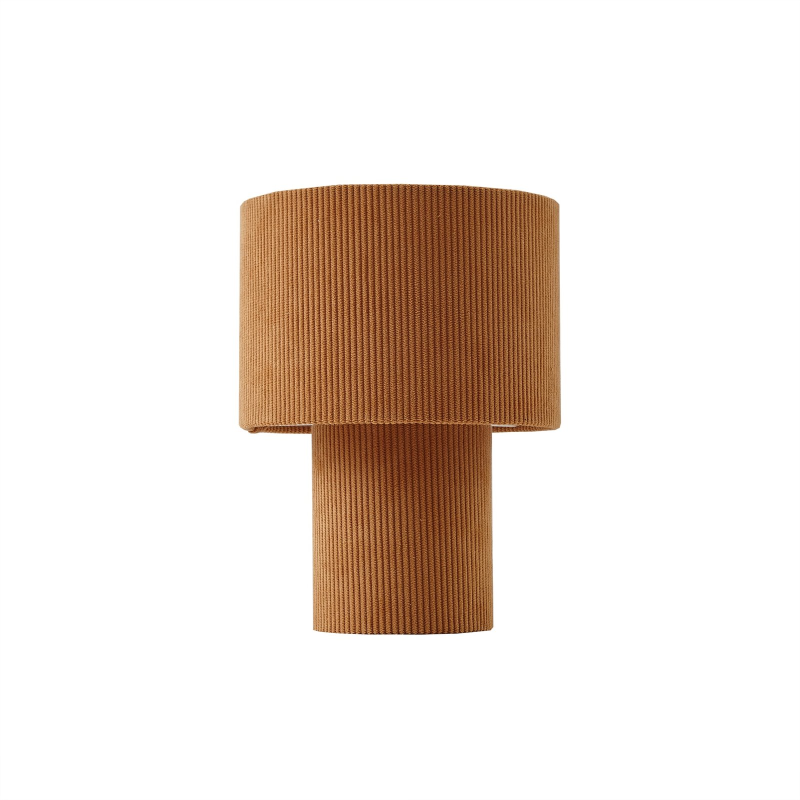 Lindby table lamp Jone, light brown, textile, 30 cm high, E27