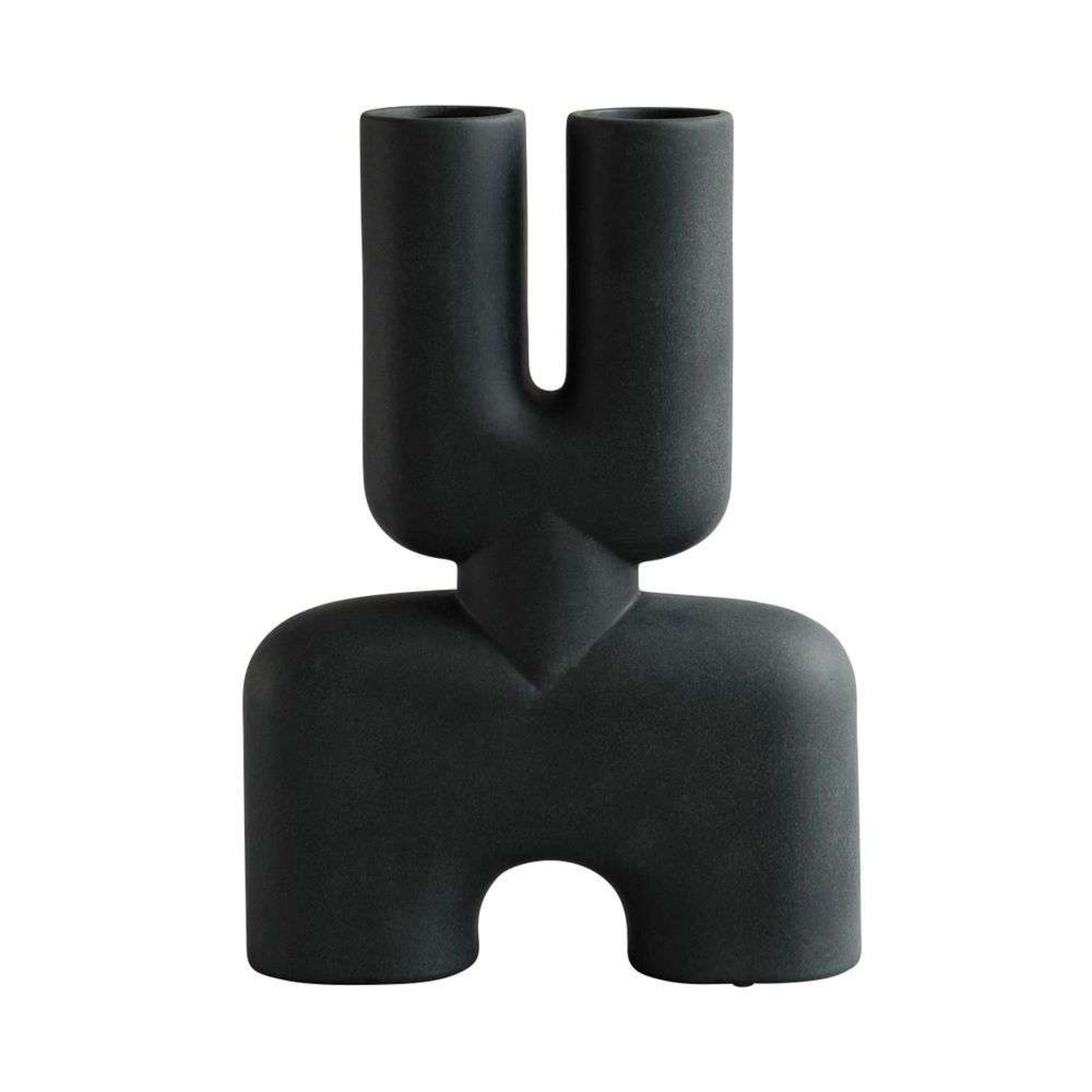 Cobra Double Vase Hexa Black- 101 Copenhagen