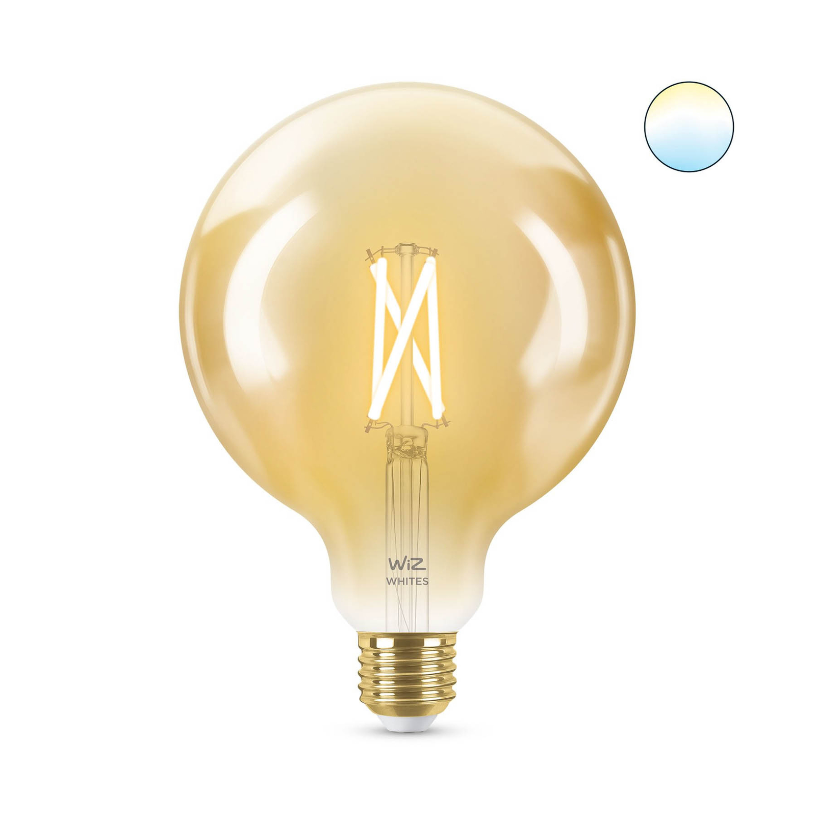 WiZ G125 LED-Lampe E27 7W Globe amber CCT