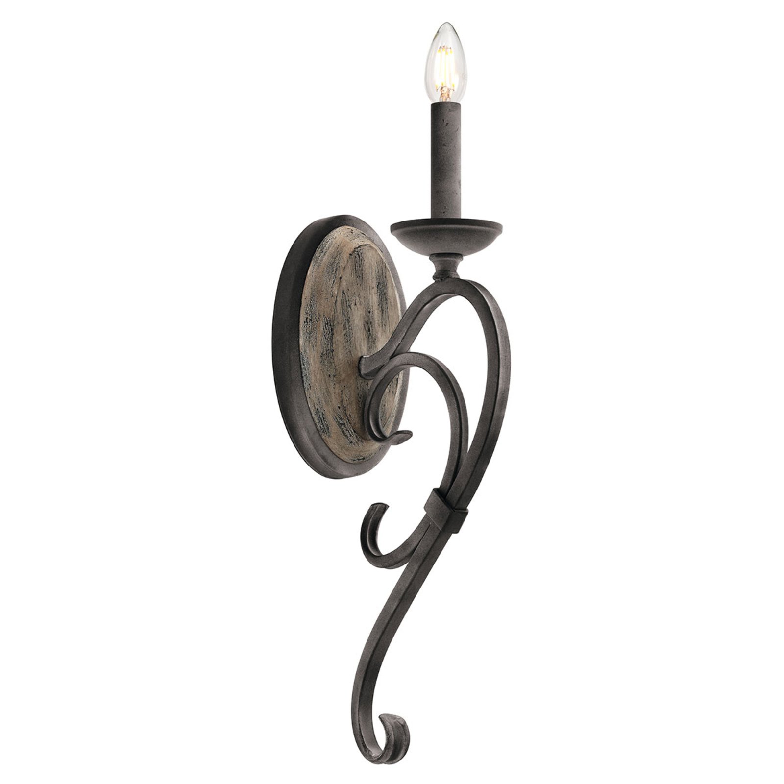 Rustic wall light Taulbee