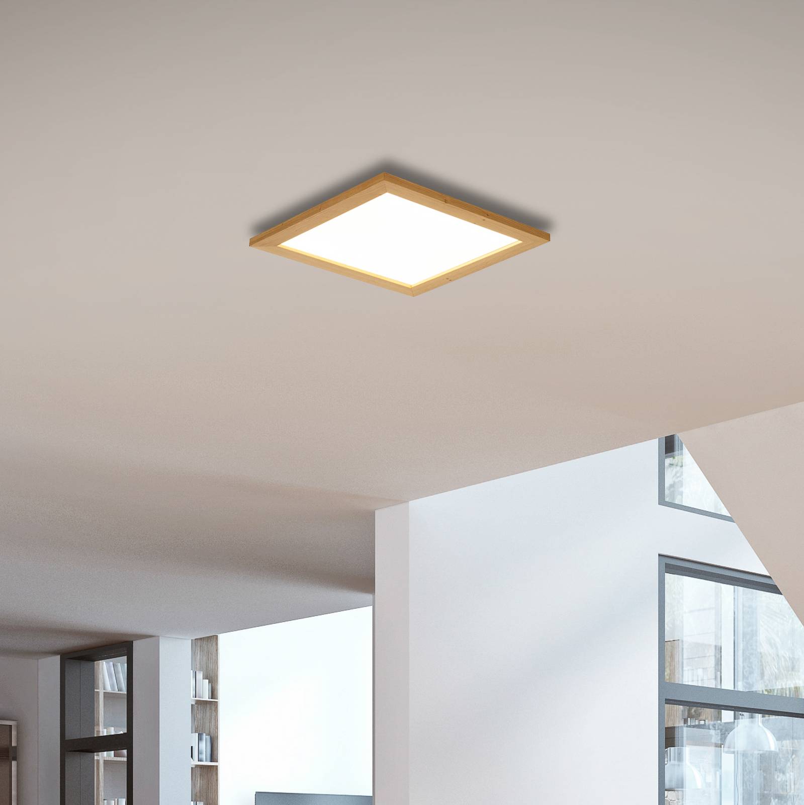 E-shop Quitani Aurinor LED panel, prírodný dub, 45 cm