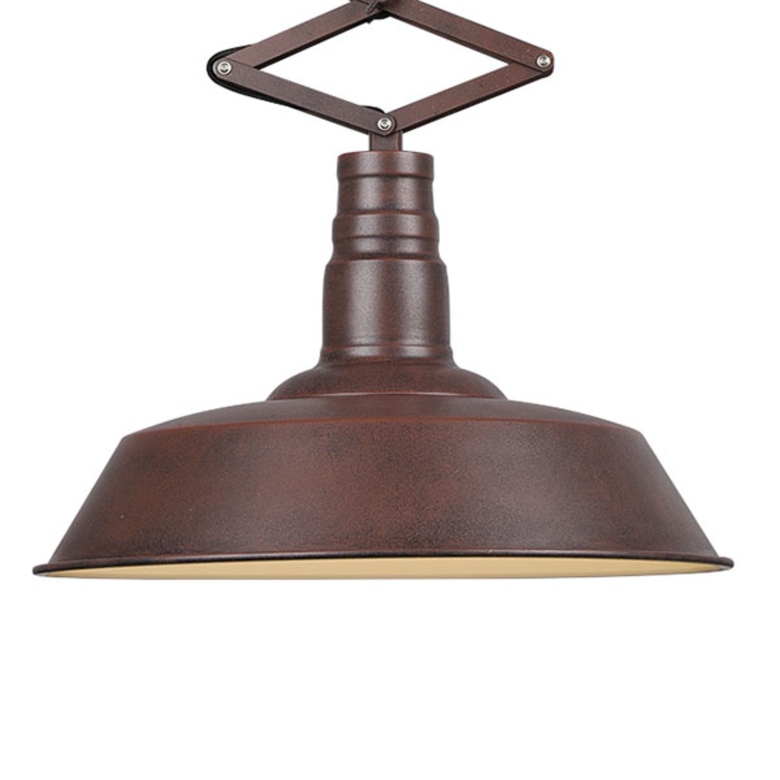 Trio Lighting Detroit hanging light extendable rust-coloured, for Living / Dining Room, metal, E27, 42 W, energy efficiency: A++
