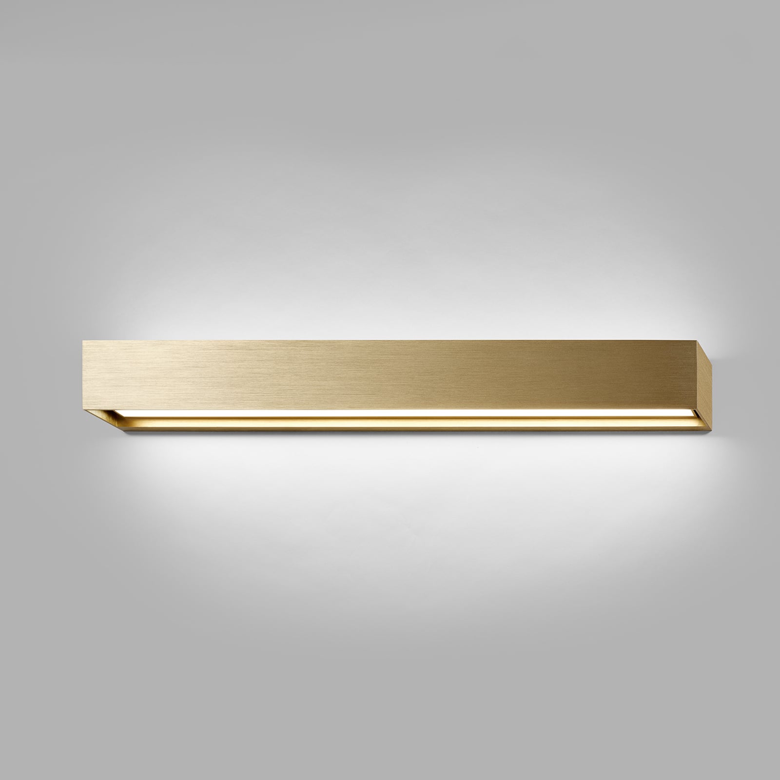 Linea W3 LED-Wandlampe messing 60cm, CCT, IP20 - Light-Point