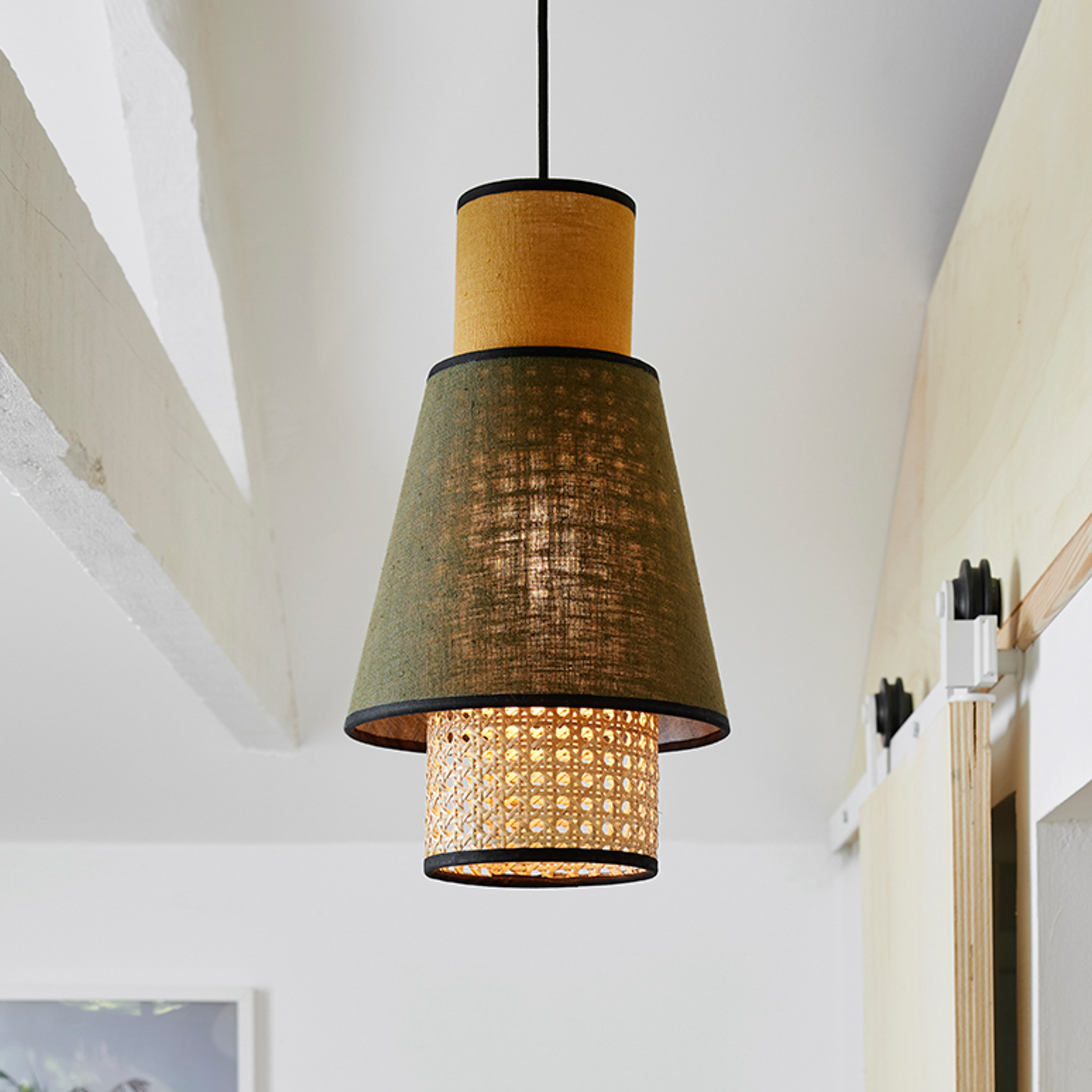 MARKET SET Singapour XS viseča svetilka kaki/kari