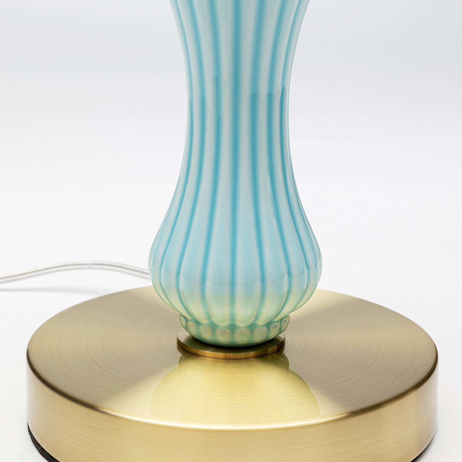 Kare namizna svetilka Allegra, modra/roza/zlata, višina 47 cm, E14 Kare namizna svetilka Allegra, modra/roza/zlata, višina 47 cm, E14