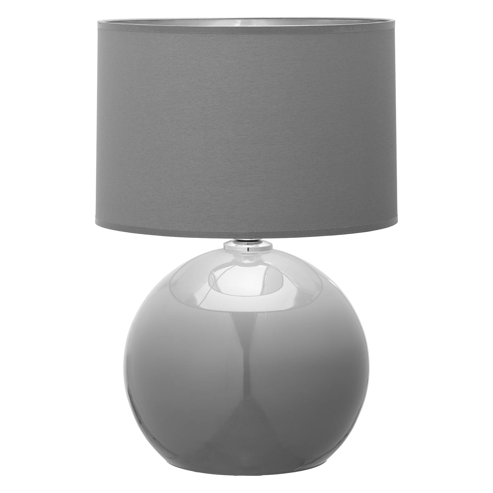 Tischleuchte Palla, Ø 36 cm, grau/grafit