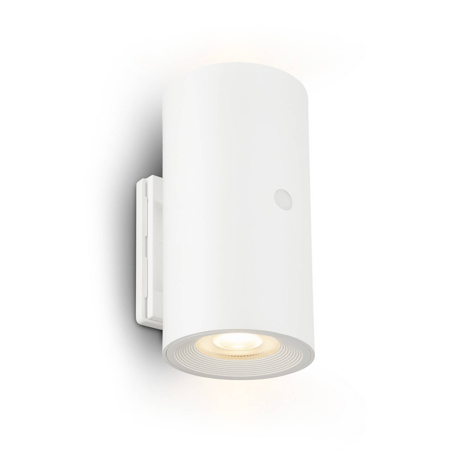 LED-Akku-Wandleuchte Isy, weiß matt, Kunststoff, 3.000 K
