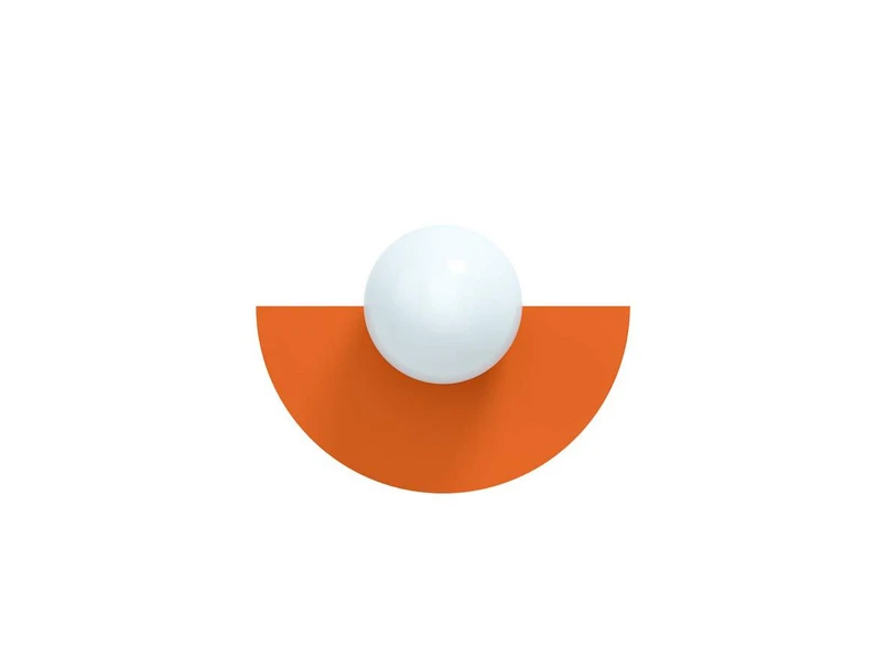 Swedish Ninja – Candy Big Circle 180 S Wandleuchte, orange