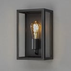 Carpi outdoor wall light, black, 18 x 30 cm