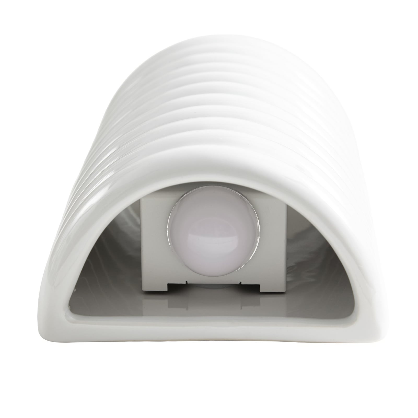 Riff LED-seinävalaisin, valkoinen, keraaminen, korkeus 25 cm – Lucande Riff LED-seinävalaisin, valkoinen, keraaminen, korkeus 25 cm – Lucande