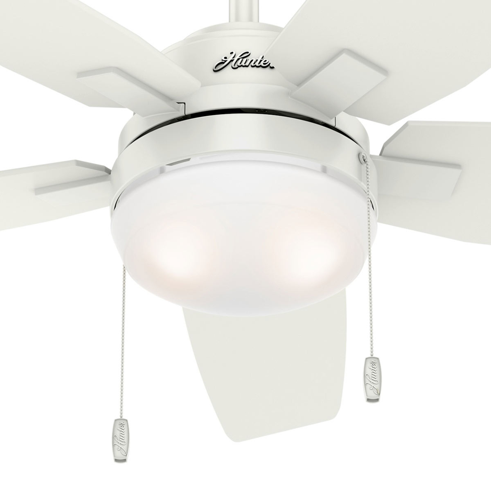 Hunter Arcot ventilátor, světlo, bílá/šedá