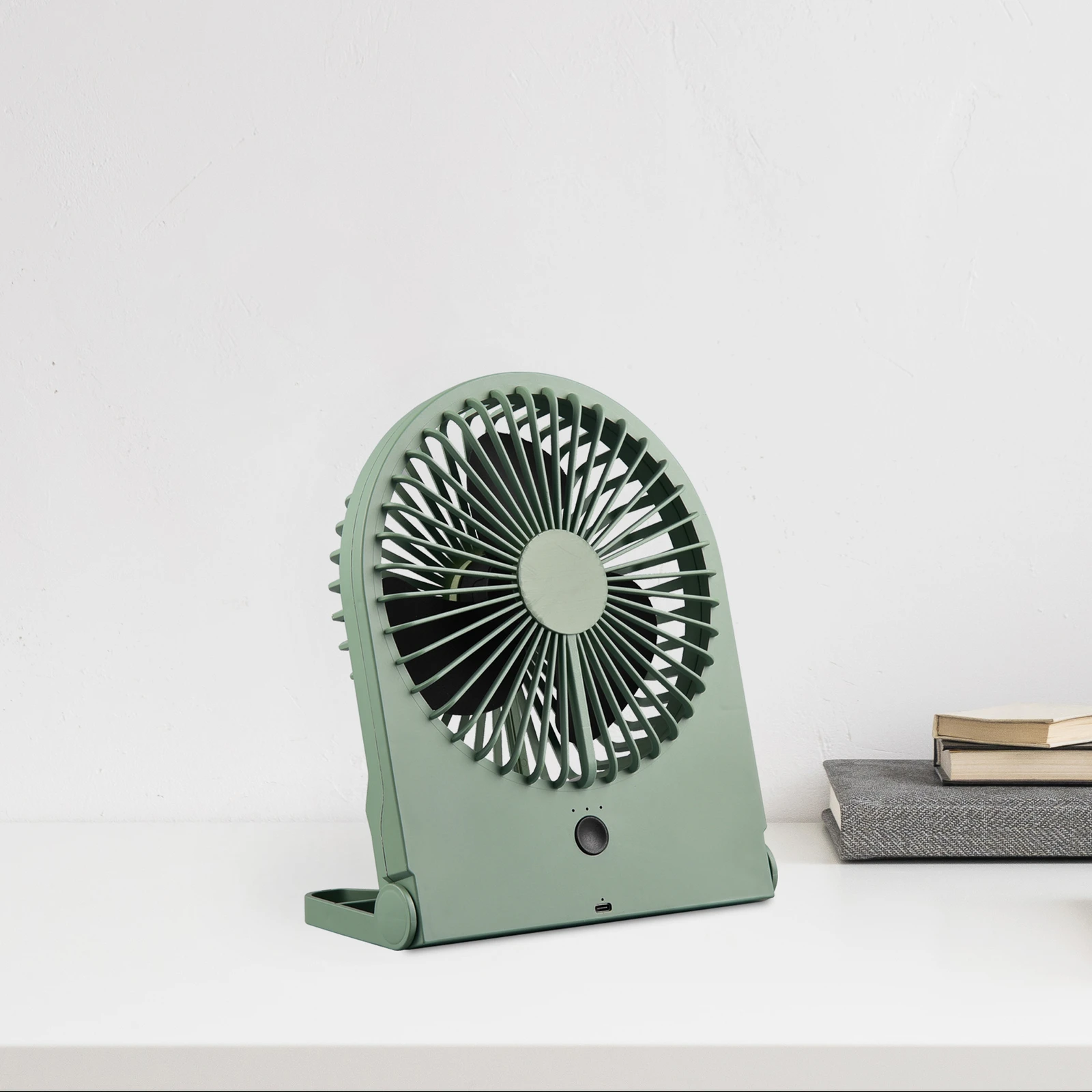 Marchpower Stille Draagbare in Hoogte Verstelbare Vouwventilator met