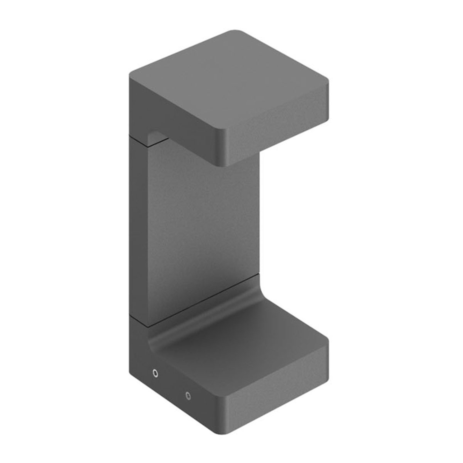 Flos FLOS Casting C 100 pillar light 20 cm, anthracite, aluminium, 7 W, energy efficiency: A+, W: 10 cm, H: 20 cm