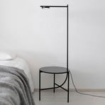 GRUPA Igram LED floor lamp steel table top glass