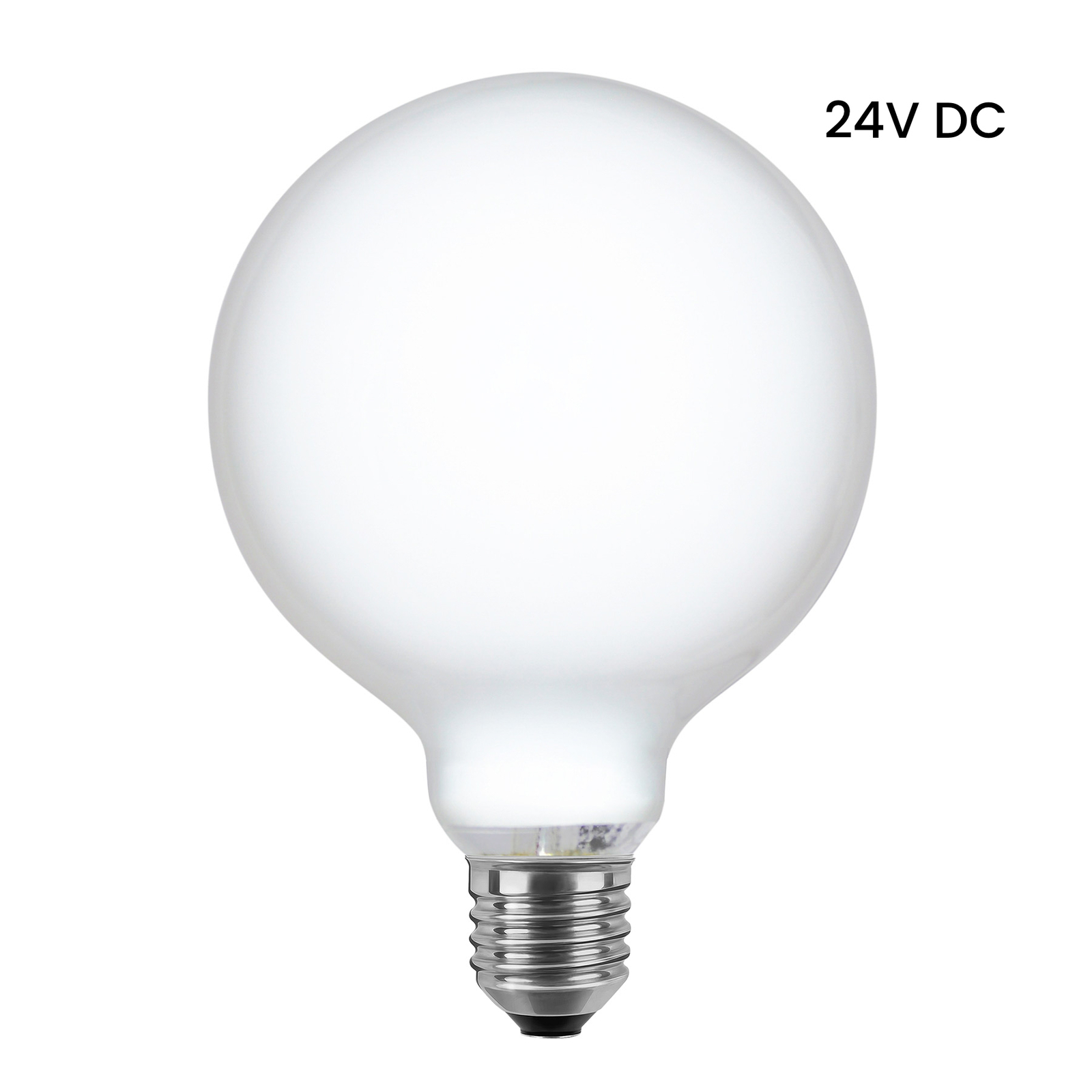SEGULA LED-Globelampe 24V DC E27 6W 927 opal dimmbar