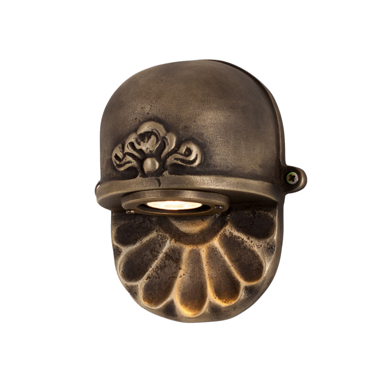 Candeeiro de parede exterior Tramonto em bronze