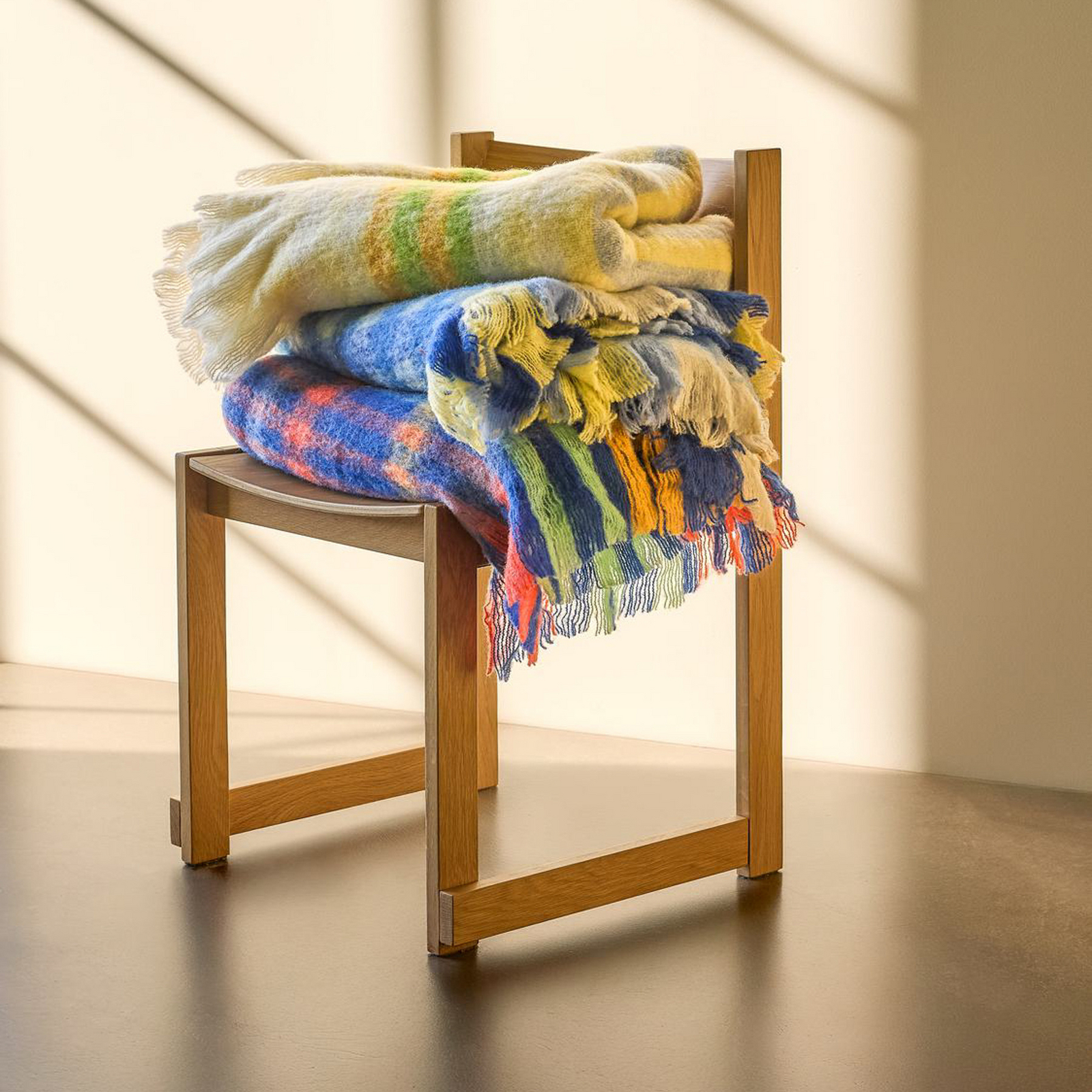 Loom Decke, multifarbig, 140 x 200 cm - HÜBSCH