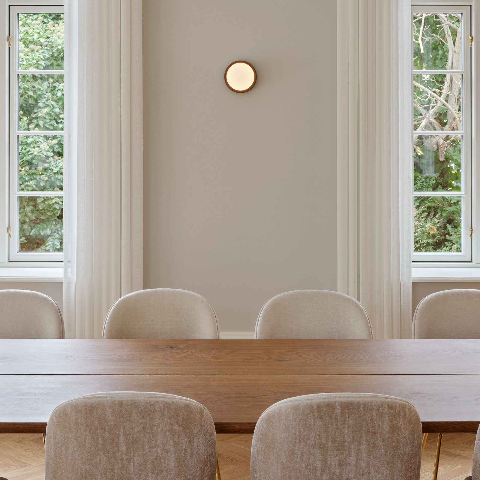 Liila 1 Wall/Ceiling Lamp IP44 Medium Dark Bronze/Opal - Nuura