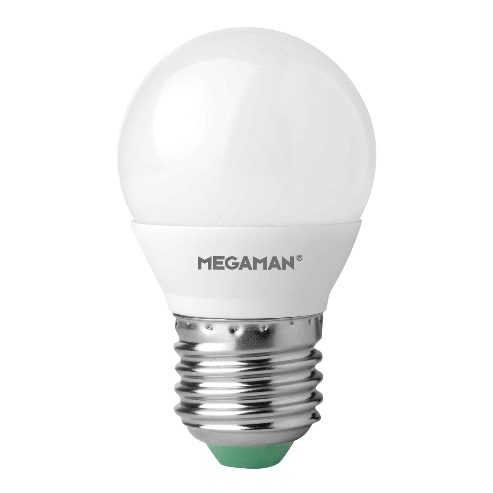 Megaman LED-pære E27 MiniGlobe 5,5 W varmhvit