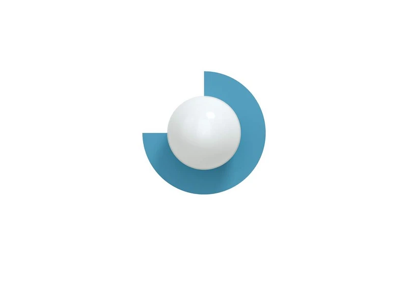 Swedish Ninja - Candy Little Circle 270 S wall lamp, Blue