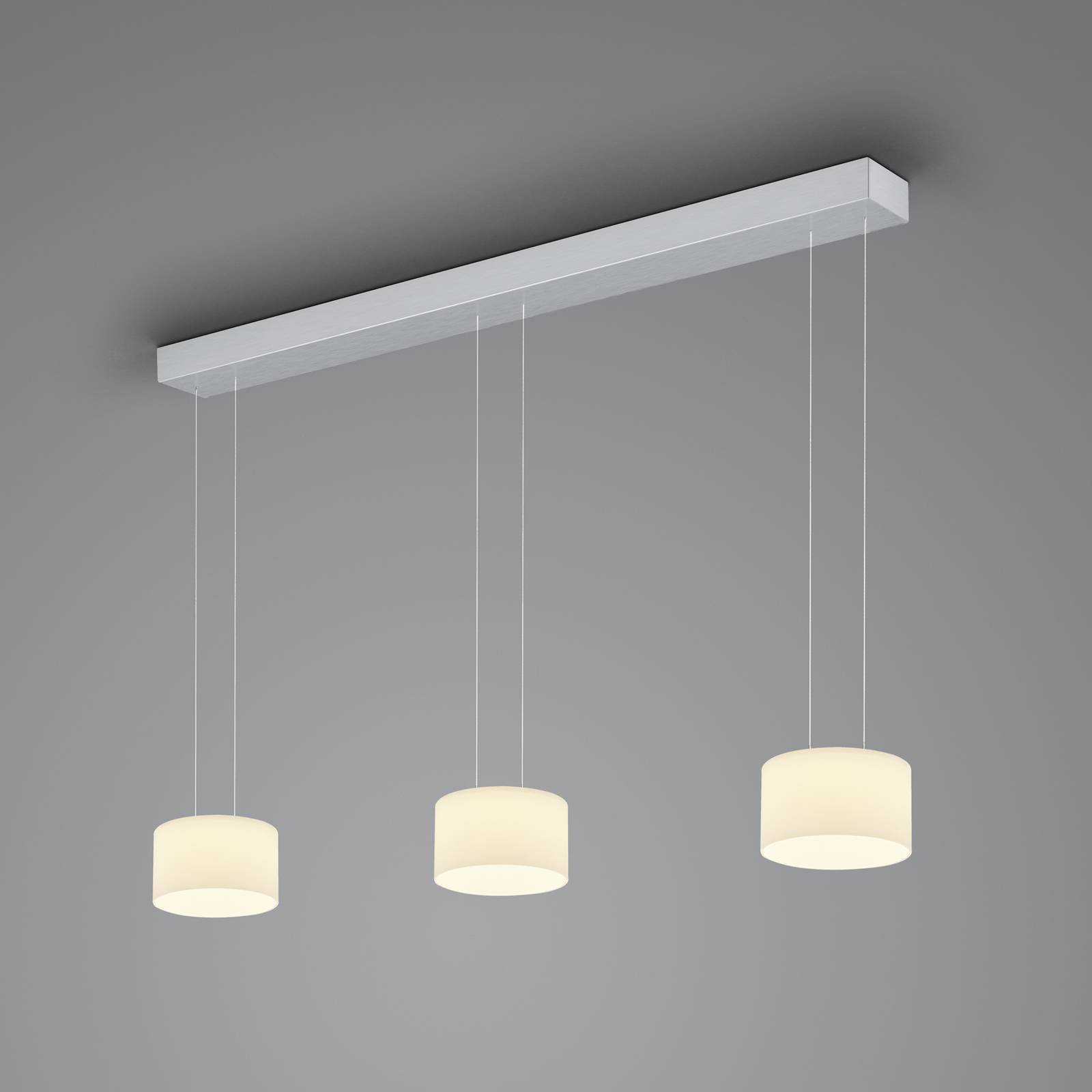 BANKAMP Grand Opal suspension 3 lampes alu