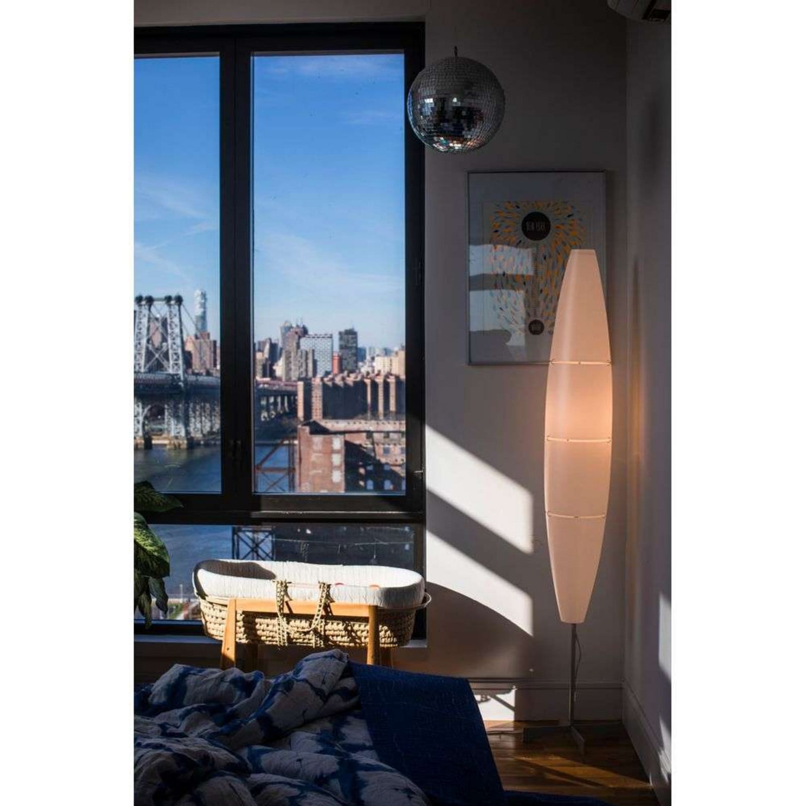 Havana Gulvlampe On/Off Chromed White Foscarini - Stue - Metal