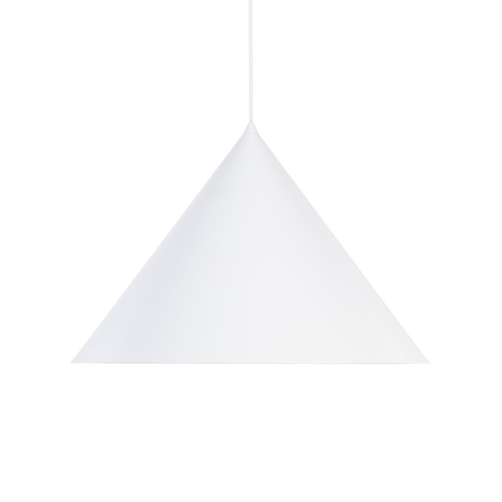 Cono pendant light, 1-bulb, Ø 50 cm, white, E27