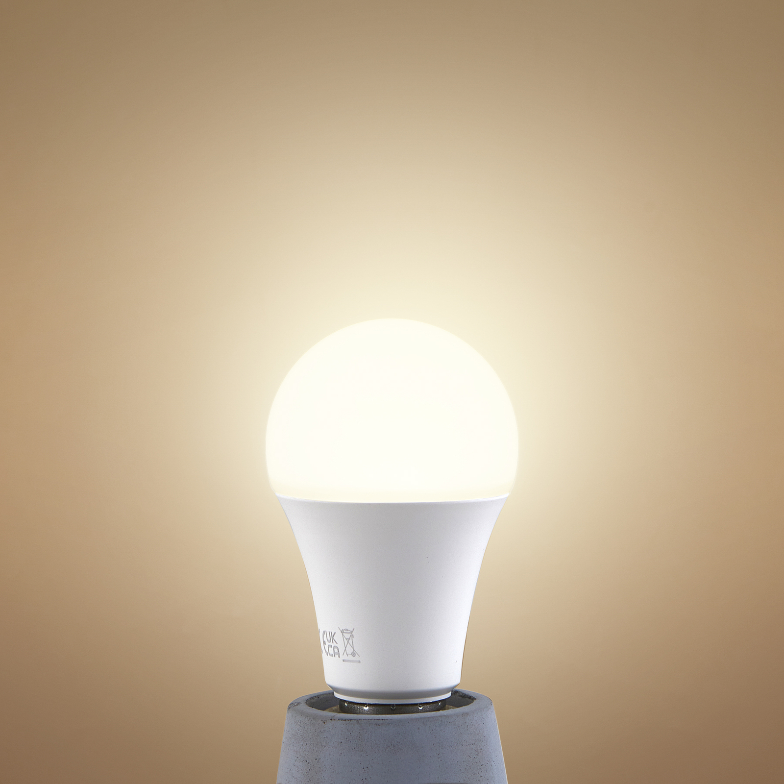 LED lamp, opaal, E27, A60, 4,3W, 2700K, 806 Lumen