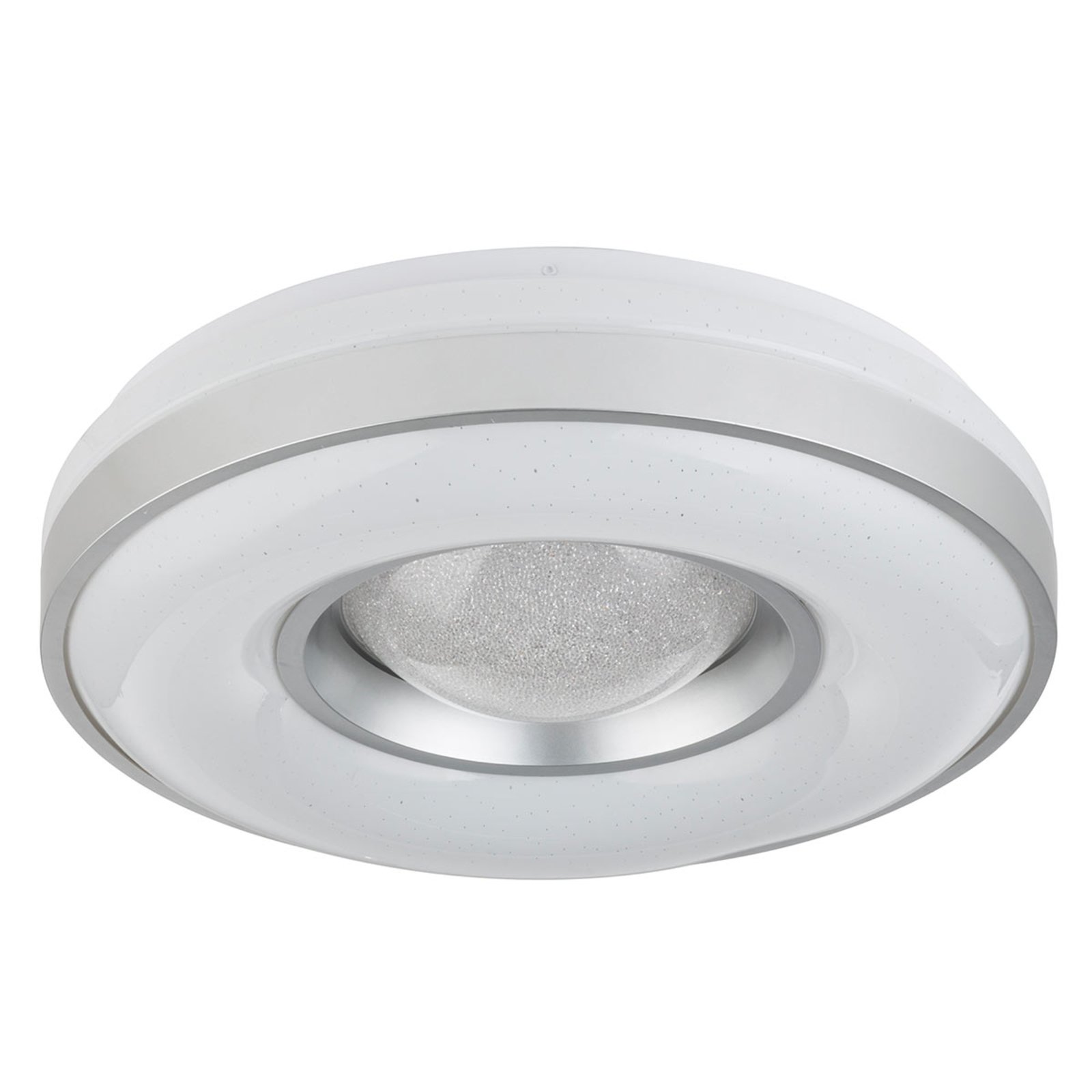 Colla LED ceiling lamp with metal frame in silver