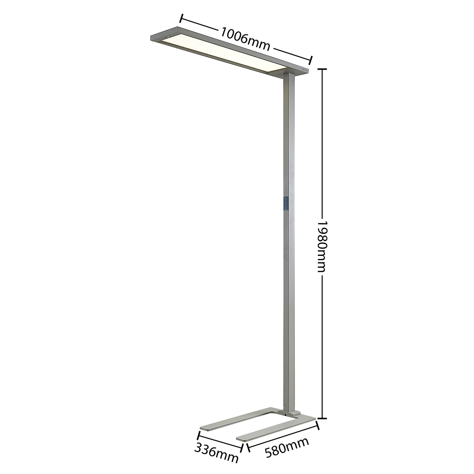 Arcchio Enoria LED-Büro-Stehlampe, Sensor