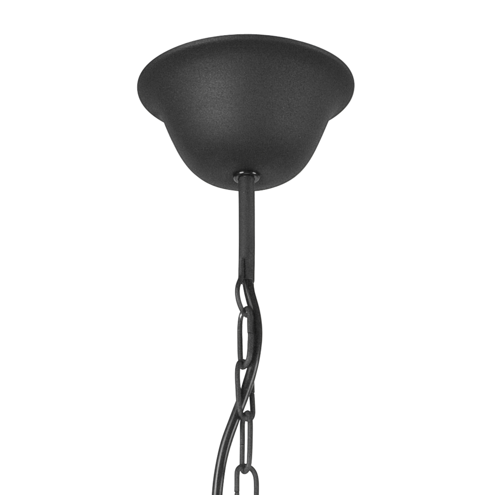Lámpara de araña Kandela, 8 luces, negro